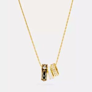 Coach trio necklace